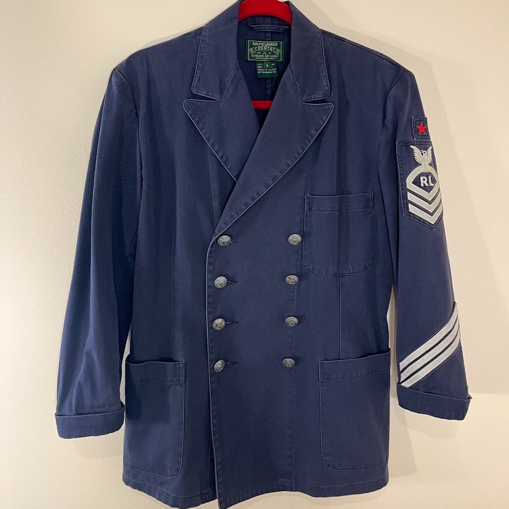 Ralph Lauren Country | Navy Double Breasted Blazer